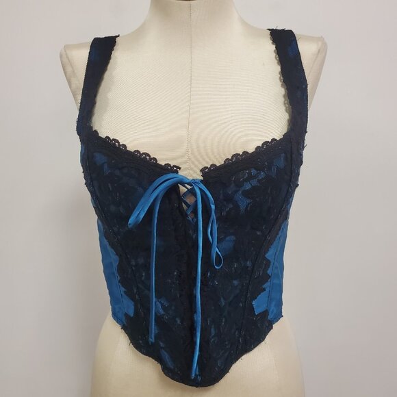 Fredricks Of Hollywood Womens Fairy Grunge Corset Size 34 Whimsigoth Boning - Picture 1 of 9